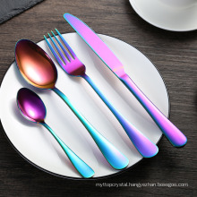 4PCS Stainless Steel Cutlery Tableware Knife Fork Spoon Flatware Set
